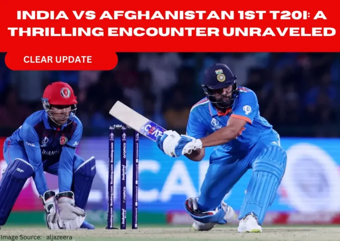 India vs Afghanistan 1st T20