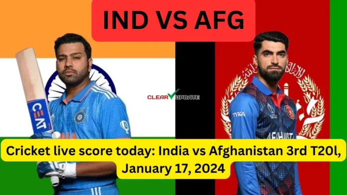 India vs Afghanistan 3rd T20l, January 17, 2024