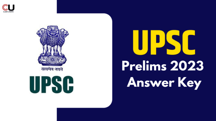 UPSC Prelims 2023 Answer Key